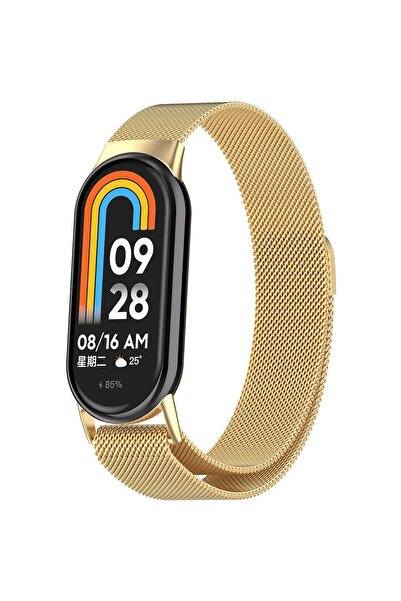 Kordify Xiaomi Mi Band 8 / 9 / 10 Milan Metal Hasır Kordon
