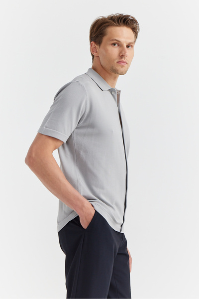 PAULMARK Ανδρικό πλεκτό πουκάμισο