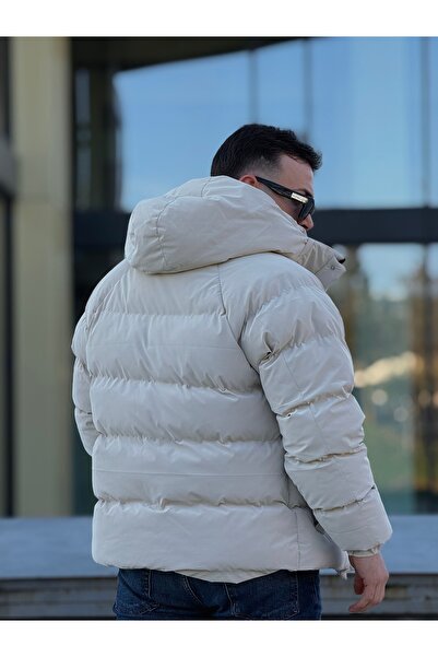 KINGAF Men's Inflatable Hooded Coat