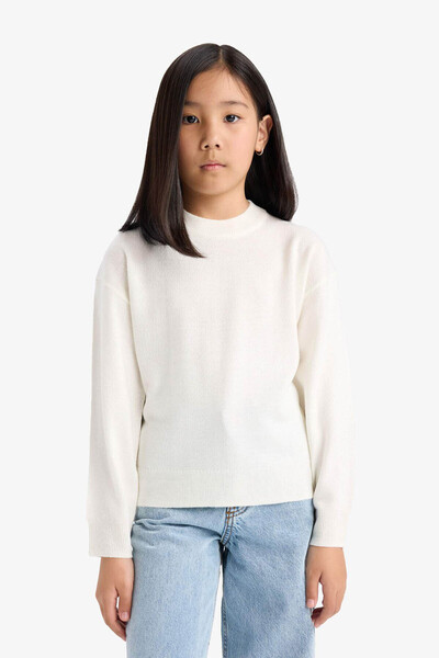 DeFacto Ecru Girl's Sweater C6902A8/Er105