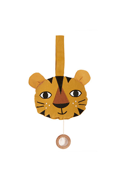 Roommate Jucărie muzicală pătuț din bumbac - Tiger, ROOMMATE, 0 ani+