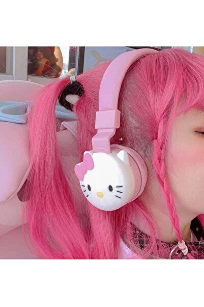 Hello Kitty Foldable Wireless Bluetooth Gaming Headphones with FM and Stereo