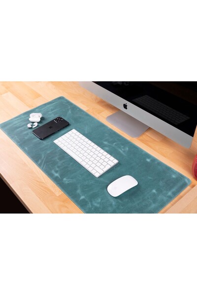 AbbasShop مفرش طاولة جلد 80*37 سم G21 أخضر