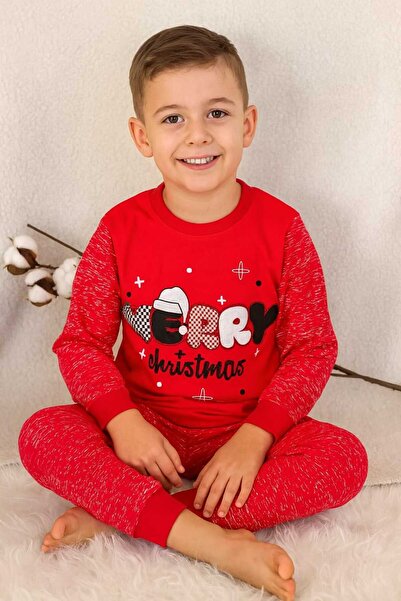Bilge Trend Merry Christmas Red Pajama Set. New Year, Christmas, New Year's Children's Pajamas