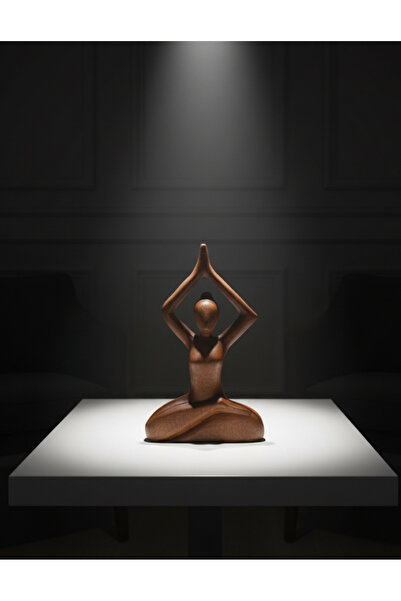 SultanofAura Yoga Meditasyon Kadın Figür Biblo – Ahşap Dekoratif Obje