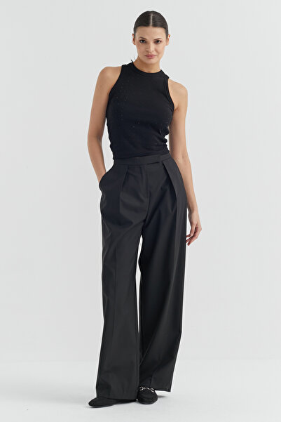 PAULMARK Γυναικείο παντελόνι με λεπτομέρειες