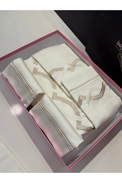 incisecrethome Cotton Satin 90 Thread King Size (240X230) Double Duvet Cover Set – 1St. Classroom Embroidered