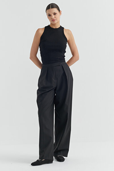 PAULMARK Γυναικείο παντελόνι με λεπτομέρειες