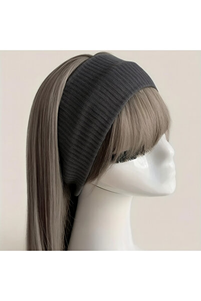 Store 2’li Triko Saç Bandı Seti – Beyaz & Antrasit