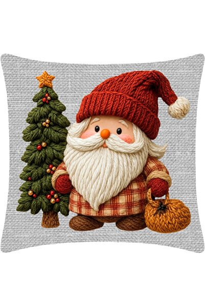 MİNOZA Digital Printed Christmas Patterned Decorative Throw Pillow Cover