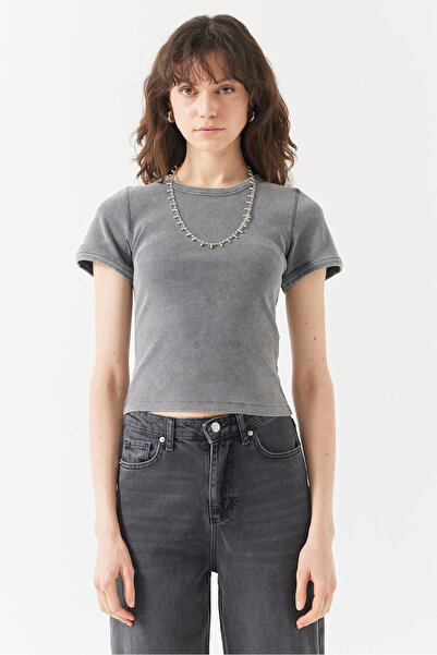 PAULMARK Women's Corded Fabric T-Shirt