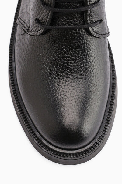 Limoya Karol Genuine Leather Black Lace-Up Women's Boots