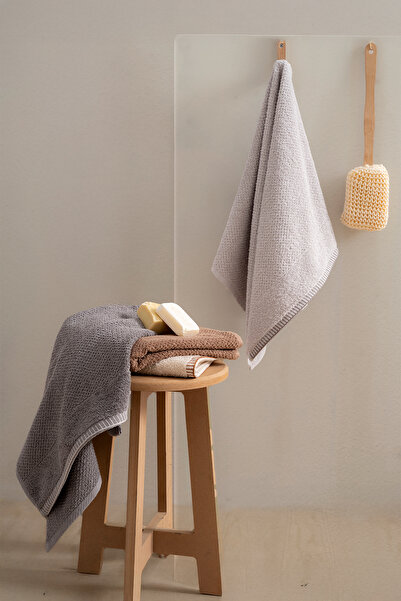 TICOTTO Mira 50×85 cm 100% Cotton Towel Set – 4 Pieces, Highly Absorbent, Hand and Face Towels