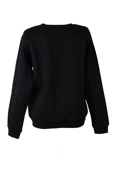 trender 26Kl71S95005 Black Women's Sweatshirt California Printed