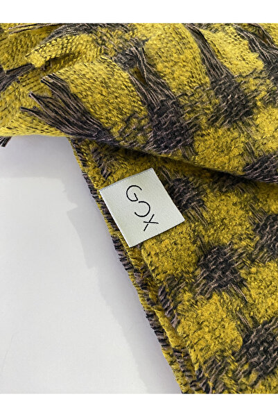 GOX Double Sided Goose Feet Pattern Winter Shawl