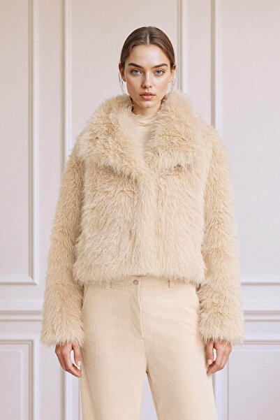 DeFacto Ecru Women's Coat F2606Ax/Er128