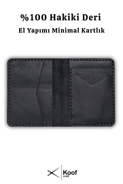 Koof Craft Urban Slim Wallet – 100% Genuine Leather Card Holder, Handmade Card Holder with 5 Card Slots