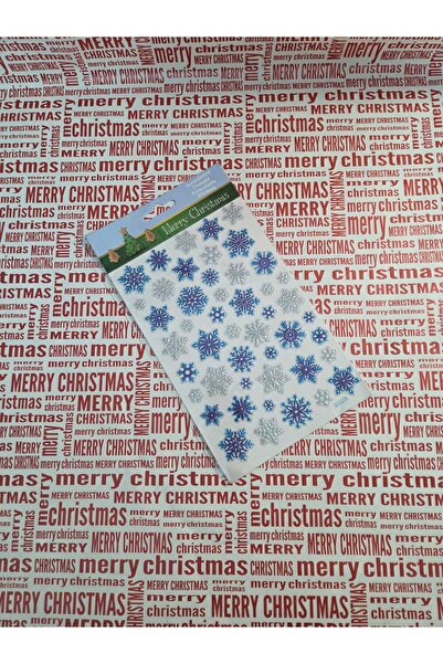 Jumbo Blue Snowflakes Sticker