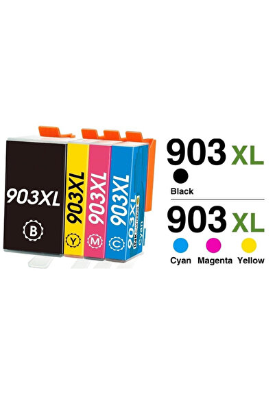 TecHarbor 903XL Hp OfficeJet Pro 6868,6950,6960,6968,6970,6975,6978 Yazıcılara Uyumlu Muadil Kartuş 4 Renk