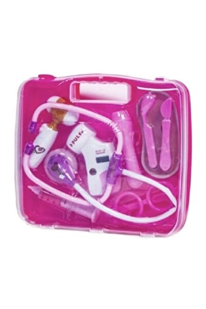 MASHASHOP Doctor Kit Set, 10 Accessories, Sounds and Lights, Pink