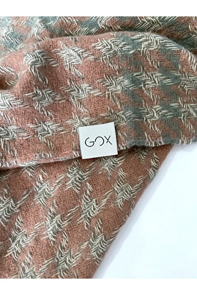 GOX Double Sided Crow's Feet Pattern 3 Color Winter Shawl