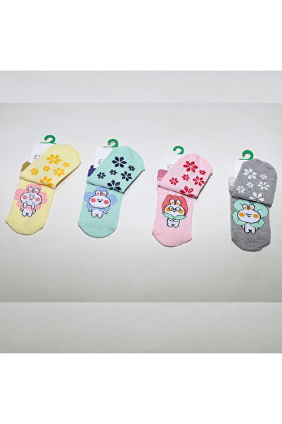 ekinoks socks جوارب أطفال بناتي بنقشة أفورين (6 قطع)