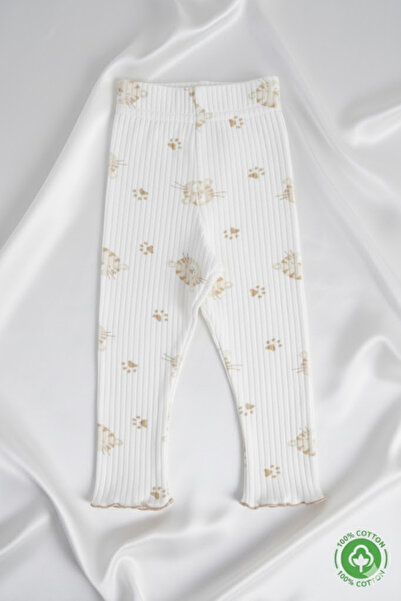 ÇİTİL 2-Pack Combed Cotton Corded Fabric Baby Tights 100% Cotton