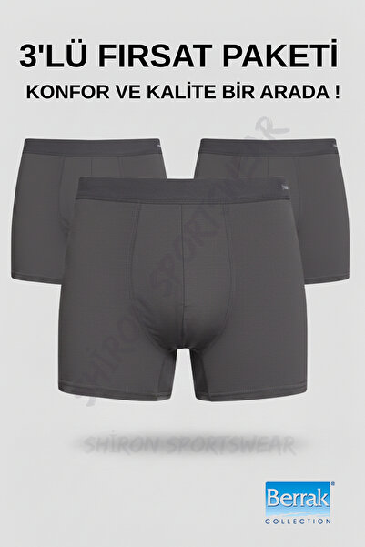 Shiron Sportswear&Company Men's Micro Modal Premium Quality Boxer 3-Pack