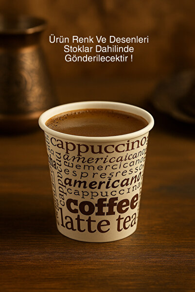 Özkan Ambalaj Temizlik 100 Pieces 4 oz 120 ml Turkish Coffee Cups Small Paper Cups