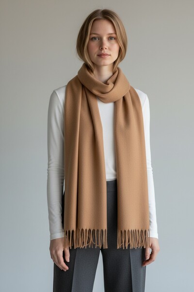 Disanuva Soft Textured Women's Winter Scarf Shawl – Warm, Comfortable and Stylish Model Large Size