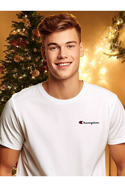 Free Tarz Λευκό μπλουζάκι Champion με τύπωμα