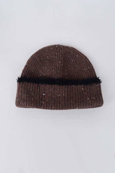 Kapin Kırçıllı Yün Bere Kahverengi