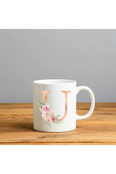 Dekor U Letter Printed-Gift Ceramic Mug Cup