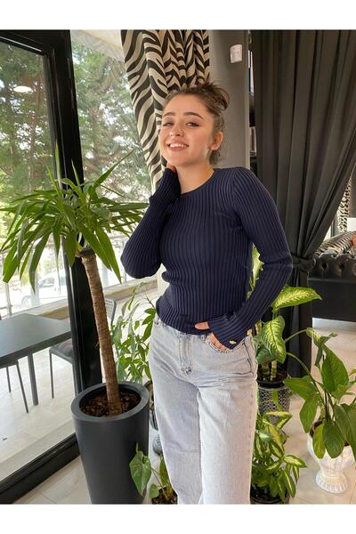 LYCIA KOL DÜĞME DETAYLI ÇELİK TRİKO