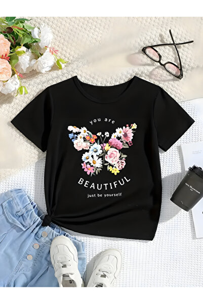 Printiva Zenrova Unisex Oversize T-SHIRT με στάμπα "YOU ARE BEAUTIFUL BUTTERF...