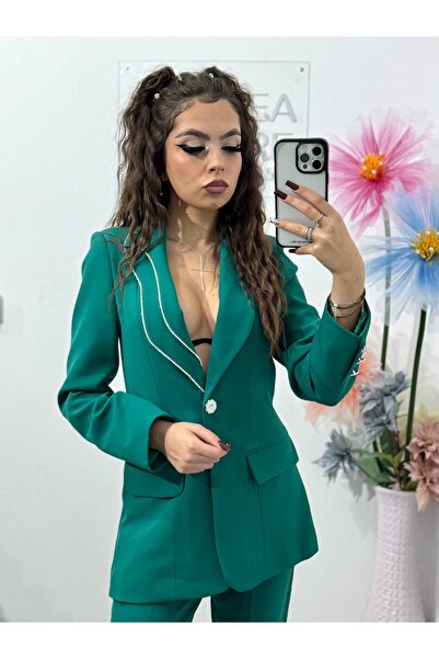 KATYDEA STORE Costum elegant verde JANICE