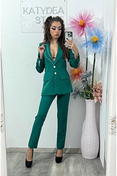 KATYDEA STORE Costum elegant verde JANICE