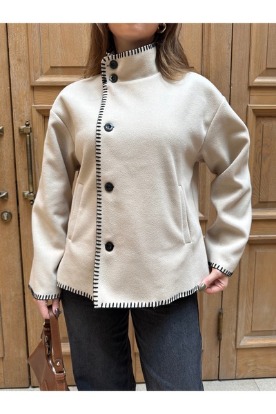 Lila Moda Shepherd's Stitch Buttoned Cardigan