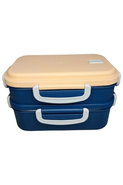 Titiz Aura double thermal lunch box, stainless steel, 2 compartments, 850 ml total