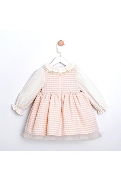 ministok Matilda Girls' Soft Gingham Dress with Accessories