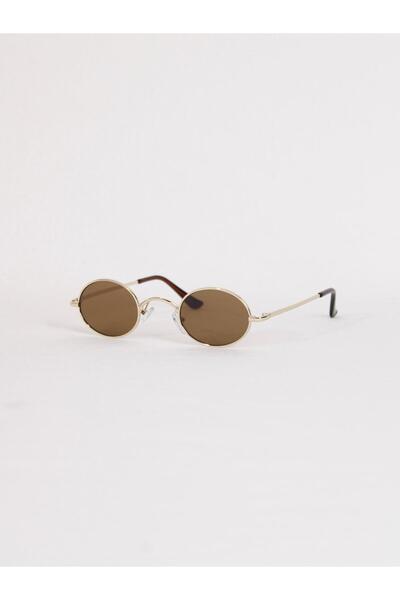 Maldia Shop Unisex Ellipse Brown Sunglasses