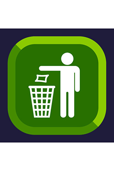 TELLGRAF مجموعة ملصقات تحديد اتجاه القمامة (10×10 سم، 10 قطع)