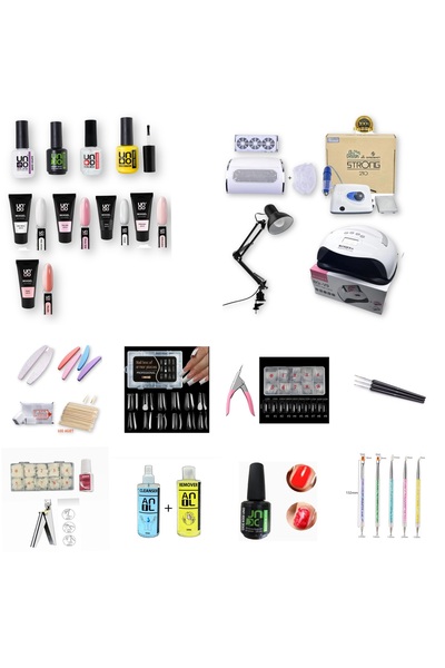 Anıl Gel Polish Protez Tirnak Gel Ful Set ; Uv168 wat; Torpu Makinesi; Uno Po...