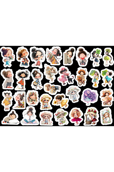 TELLGRAF مجموعة ملصقات ذات طابع الأبطال البنات اللطيفات (قطعة واحدة مقاس 22 ×...