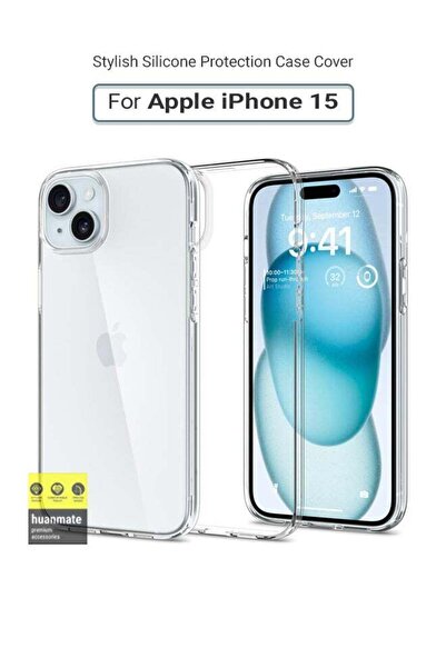 no markte غطاء حماية فائق الوضوح من هوانميت لجهاز آيفون 15 من آبل - شفاف