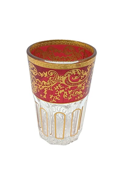 Sawab Moroccan Tea Glass Set of 3 – Handcrafted Colored Tea Cups, Traditional Moroccan Mint Tea Glass Set