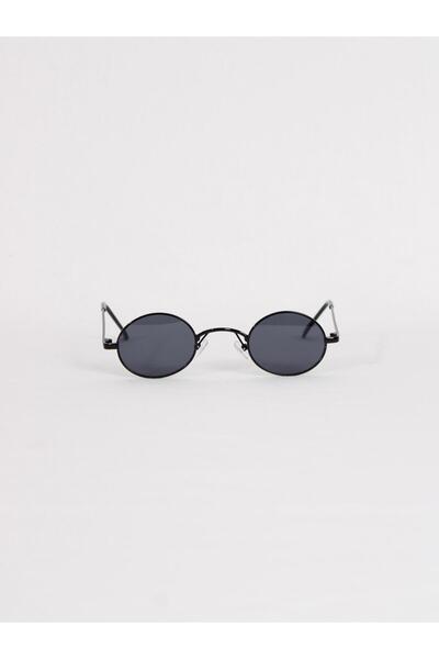 Maldia Shop Unisex Ellipse Black Sunglasses