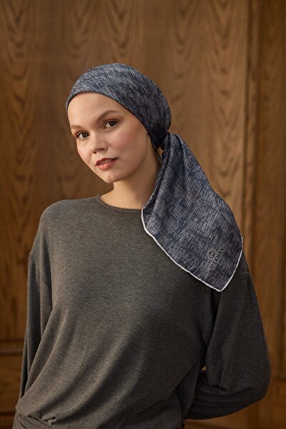 İpekhan Winter Bloom Soft Scarf Smoked