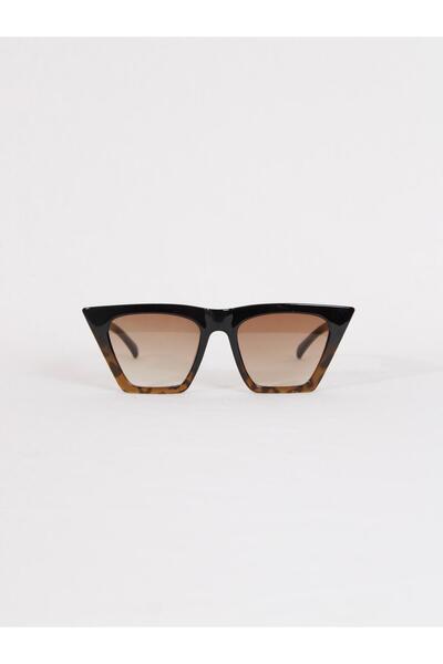 Maldia Shop Unisex Cat Brown Glass Leopard Pattern Sunglasses