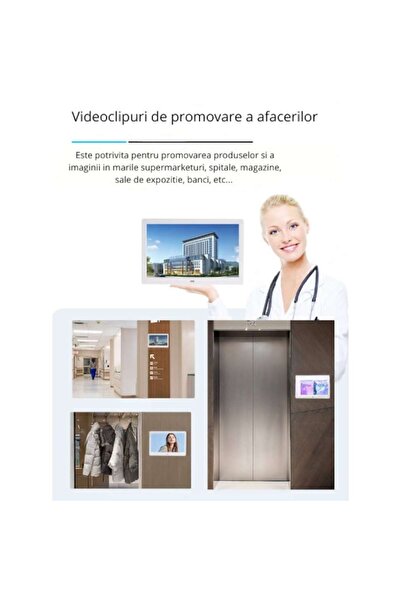 VİS Digital Photo Frame, 10.1 inch IPS, 1280x800, Supports Photos/Videos/Music, SD/USB, Calendar & C